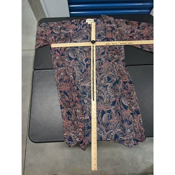 Wishful Park Paisley Print Open Front Cardigan Kimono Size Small - Picture 4 of 4